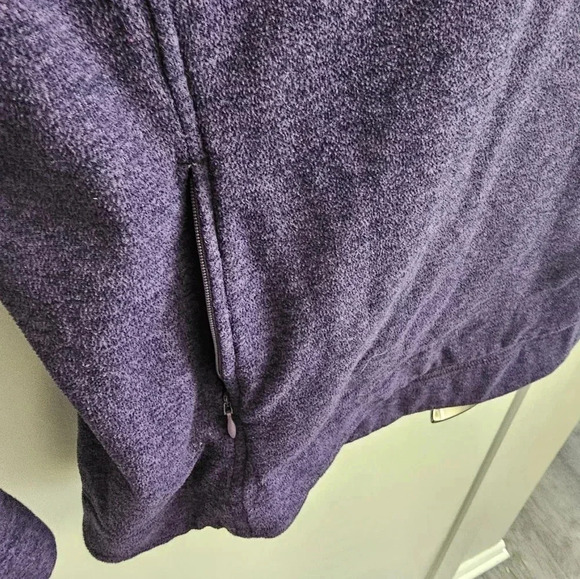 Duluth Trading Co Frost Lake Fleece Pullover Women's L Purple 1/4 Snap - Picture 5 of 5